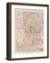Map of the Centre of Vienna Austria 1899-null-Framed Giclee Print