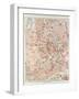 Map of the Centre of Vienna Austria 1899-null-Framed Giclee Print
