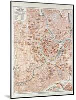 Map of the Centre of Vienna Austria 1899-null-Mounted Giclee Print