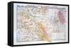 Map of the Champagne Region: Montagne De Reims and Ardre Valley-null-Framed Stretched Canvas