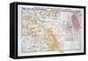 Map of the Champagne Region: Montagne De Reims and Ardre Valley-null-Framed Stretched Canvas