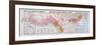 Map of the Champagne Region: Montagne De Reims and Eperon De Bouzy-null-Framed Giclee Print