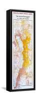 Map of the Champagne Region: the Côte Des Blancs-null-Framed Stretched Canvas