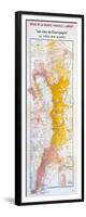 Map of the Champagne Region: the Côte Des Blancs-null-Framed Giclee Print