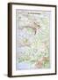 Map of the Champagne Region-null-Framed Giclee Print