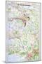 Map of the Champagne Region-null-Mounted Giclee Print