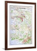 Map of the Champagne Region-null-Framed Giclee Print