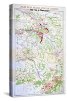 Map of the Champagne Region-null-Stretched Canvas