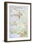 Map of the Champagne Region-null-Framed Premium Giclee Print