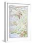 Map of the Champagne Region-null-Framed Premium Giclee Print