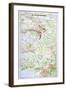 Map of the Champagne Region-null-Framed Premium Giclee Print