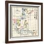 Map of the China Seas, Philippines, and European Colonies in the Region, c.1898-null-Framed Giclee Print