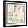 Map of the China Seas, Philippines, and European Colonies in the Region, c.1898-null-Framed Giclee Print