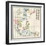 Map of the China Seas, Philippines, and European Colonies in the Region, c.1898-null-Framed Giclee Print