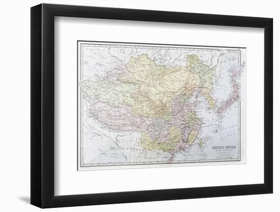 Map of the Chinese Empire 1871-J Bartholomew-Framed Photographic Print