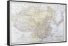 Map of the Chinese Empire 1871-J Bartholomew-Framed Stretched Canvas