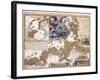 Map of the Christmas Flood of 1717, 1720-Johann Baptista Homann-Framed Giclee Print