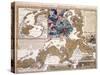 Map of the Christmas Flood of 1717, 1720-Johann Baptista Homann-Stretched Canvas