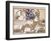 Map of the Christmas Flood of 1717, 1720-Johann Baptista Homann-Framed Giclee Print