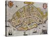 Map of the City of Dordrecht, 1582-null-Stretched Canvas