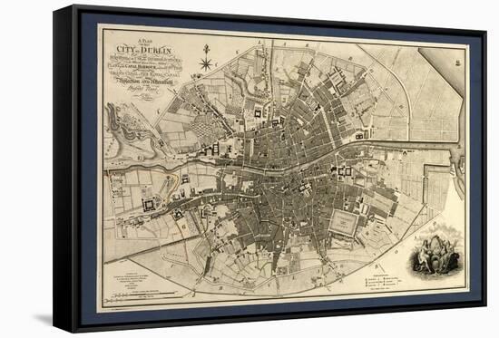 Map of the City of Dublin, 1797-Library of Congress-Framed Stretched Canvas