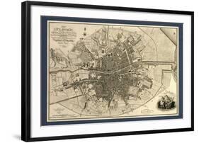 Map of the City of Dublin, 1797-Library of Congress-Framed Photographic Print