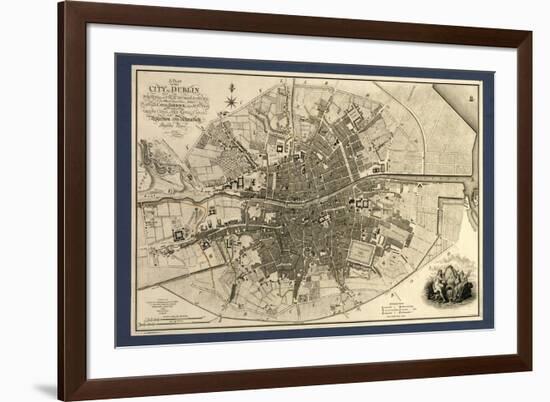 Map of the City of Dublin, 1797-Library of Congress-Framed Photographic Print