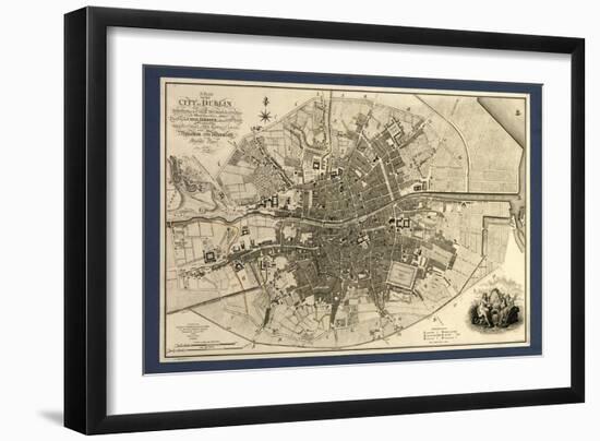 Map of the City of Dublin, 1797-Library of Congress-Framed Photographic Print