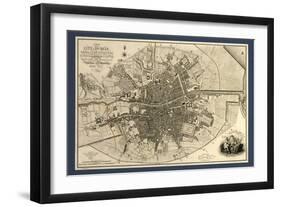 Map of the City of Dublin, 1797-Library of Congress-Framed Photographic Print