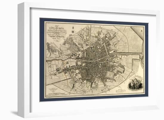 Map of the City of Dublin, 1797-Library of Congress-Framed Photographic Print