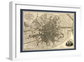 Map of the City of Dublin, 1797-Library of Congress-Framed Photographic Print