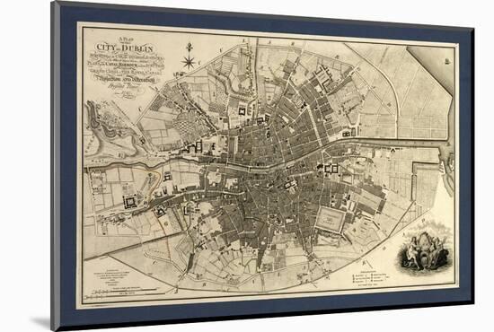 Map of the City of Dublin, 1797-Library of Congress-Mounted Photographic Print