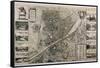 Map of the City of Florence-Wenceslaus Hollar-Framed Stretched Canvas