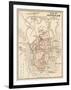 Map of the City of Jerusalem, 1870s-null-Framed Premium Giclee Print