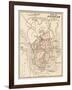 Map of the City of Jerusalem, 1870s-null-Framed Giclee Print