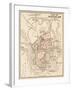 Map of the City of Jerusalem, 1870s-null-Framed Giclee Print