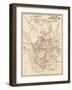 Map of the City of Jerusalem, 1870s-null-Framed Giclee Print