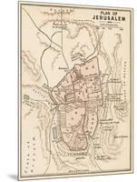 Map of the City of Jerusalem, 1870s-null-Mounted Giclee Print