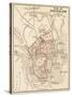 Map of the City of Jerusalem, 1870s-null-Stretched Canvas