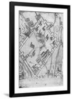 Map of the City of Jerusalem, before 1167-null-Framed Giclee Print