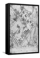 Map of the City of Jerusalem, before 1167-null-Framed Stretched Canvas