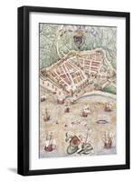 Map of the City of Le Havre, France, 1583-null-Framed Giclee Print