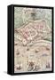 Map of the City of Le Havre, France, 1583-null-Framed Stretched Canvas