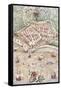 Map of the City of Le Havre, France, 1583-null-Framed Stretched Canvas