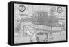 Map of the City of London and City of Westminster in C1600, 1708-null-Framed Stretched Canvas