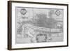 Map of the City of London and City of Westminster in C1600, 1708-null-Framed Giclee Print