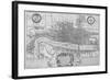 Map of the City of London and City of Westminster in C1600, 1708-null-Framed Giclee Print