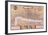 Map of the City of London, Southwark and Part of Westminster, 1572-Franz Hogenberg-Framed Giclee Print