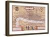 Map of the City of London, Southwark and Part of Westminster, 1572-Franz Hogenberg-Framed Giclee Print