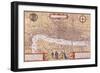 Map of the City of London, Southwark and Part of Westminster, 1572-Franz Hogenberg-Framed Giclee Print